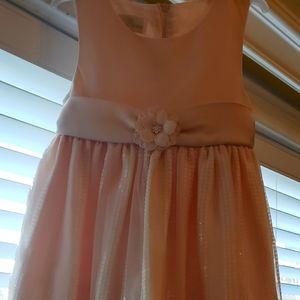 Peach sequence Youth dress